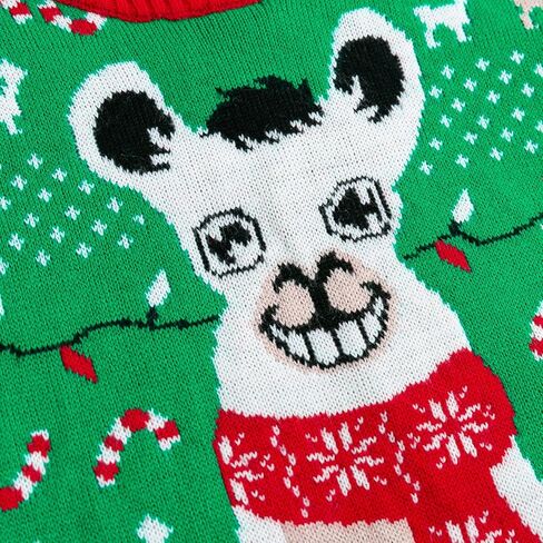 Simplee kids Ugly Christmas Sweater Family Matching Outfits for Holiday Party Knitted Pullover in Saudi Arabia