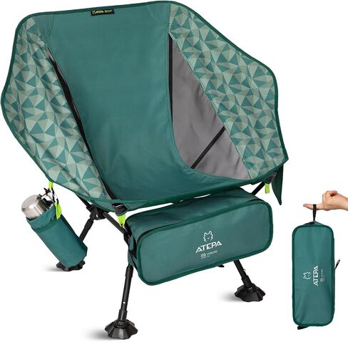 ATEPA UFO3.0 Backpacking Camping Chair, Ultralight Extra Wide Comfortable Folding Chairs 330lbs Heavy Duty Portable Hexagon Ergonomic Height Adjustable Seat with Anti-Sinking Feet for Hiking Outdoor in Saudi Arabia