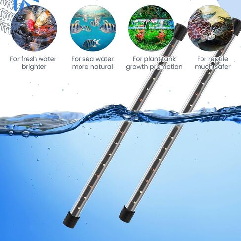 أغطية حوض السمك Sieral من البولي كربونات المظلة مع ضوء LED 29 × 11.38 × 0.12 بوصة لـ 20/29/37 جالون بدون دعامة مركزية لأحواض السمك غطاء خزان الأسماك (أسود) in Kuwait