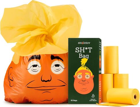 أكياس فضلات الكلاب، غير معطرة، مانعة للتسرب، 4 بكرات (60 قطعة)، Stable Genius in Saudi Arabia