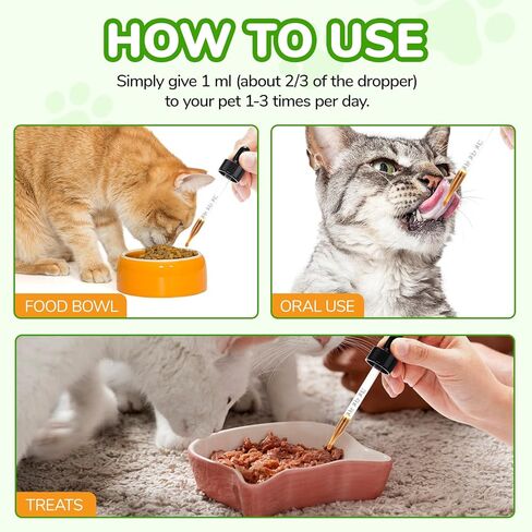 تخفيف إمساك القطط، ملين طبيعي 100% للقطط، منعم سائل لبراز القطط مع 6 بروبيوتيك، يعزز صحة الجهاز الهضمي والأمعاء، نكهة الدجاج المشوي، 2 أونصة سائلة in Kuwait