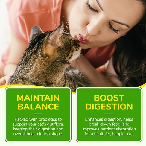 تخفيف إمساك القطط، ملين طبيعي 100% للقطط، منعم سائل لبراز القطط مع 6 بروبيوتيك، يعزز صحة الجهاز الهضمي والأمعاء، نكهة الدجاج المشوي، 2 أونصة سائلة in Kuwait
