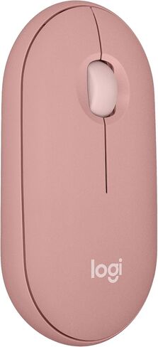 Logitech Pebble Mouse 2 M350S Slim Bluetooth Wireless Mouse ، محمولة ، خفيفة الوزن ، زر قابلة للتخصيص ، نقرات هادئة ، تبديل سهلة لنظام التشغيل Windows و MacOS و iPados و Android و Chrome OS - أسود (متجدد) in Saudi Arabia