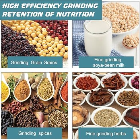 3000W Electric Corn Grinder - Versatile Wet & Dry Flour Mill for Rice, Corn, Wheat, Coffee & Grains - High-Power Cereal & Feed Milling Machine with Funnel in Saudi Arabia