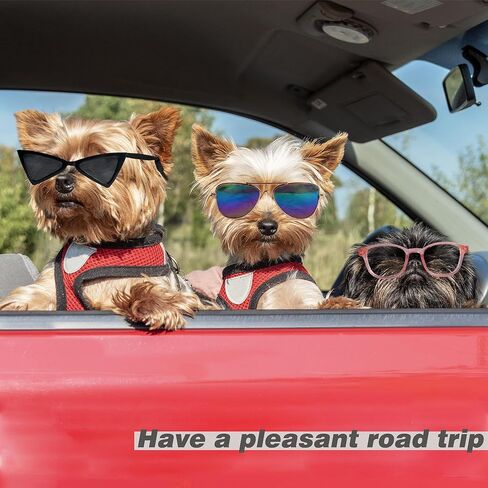 5 قطع نظارات شمسية كلاسيكية للكلاب والقطط، نظارات للحيوانات الأليفة للحماية من الأشعة فوق البنفسجية، نظارات عصرية لطيفة على شكل هيب هوب للحيوانات الأليفة من أجل الأزياء التنكرية والصور الدعائم لرحلة الطريق وعيد الميلاد in Kuwait