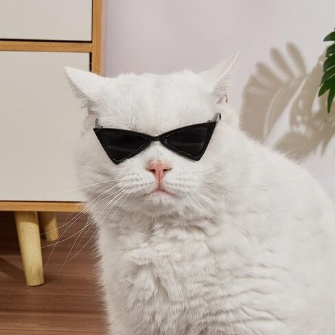 5 قطع نظارات شمسية كلاسيكية للكلاب والقطط، نظارات للحيوانات الأليفة للحماية من الأشعة فوق البنفسجية، نظارات عصرية لطيفة على شكل هيب هوب للحيوانات الأليفة من أجل الأزياء التنكرية والصور الدعائم لرحلة الطريق وعيد الميلاد in Kuwait
