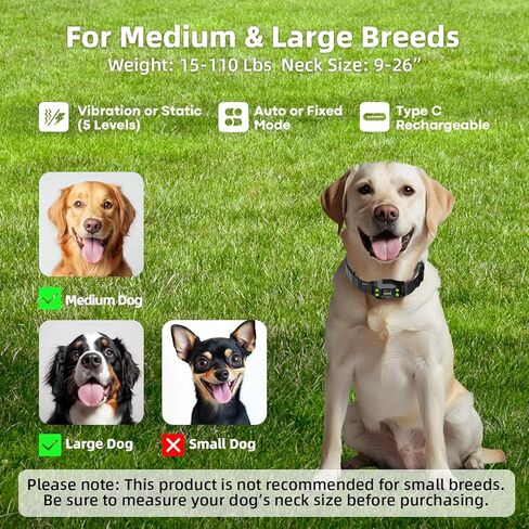 AEZ طوق الكلب الذكي، جهاز تعقب الكلاب GPS، نظام سياج لاسلكي للكلاب، طوق سياج GPS غير مرئي للكلاب مع أوضاع تنبيه اهتزاز الصفير، نصف قطر 25-999 ياردة للكلاب التي يزيد وزنها عن 15 رطل، IPX7 مقاوم للماء in Kuwait