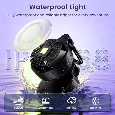 جهاز تعقب GPS 2 في 1 ومصباح للكلاب - مصباح LED ذكي لتتبع الحيوانات الأليفة لنظام iOS فقط - مصباح طوق للكلاب مقاوم للماء IP68 قابل لإعادة الشحن مع 6 أوضاع للمشي ليلاً - يعمل مع Apple Find My، بدون اشتراك in Kuwait