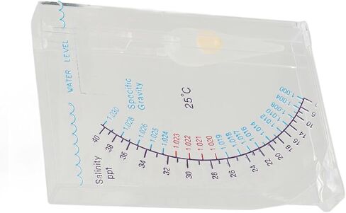 Ymiko Transparent Plastic Hydrometer for Saltwater Aquariums Accurate Salinity Tester with Easy to Read Scale for Fish Water Monitoring, Reliable Marine Use in Saudi Arabia