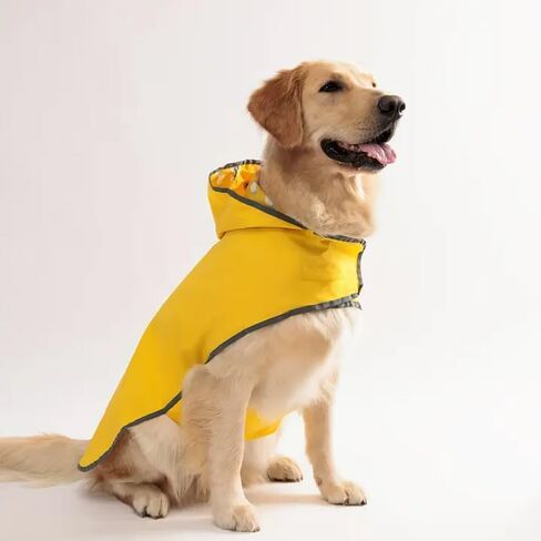 Pet Raincoat–Waterproof & Breathable Reflective One-Piece Clothing for Cats and Dogs, Perfect for Rainy Days Comfortable and Stylish XL in Saudi Arabia