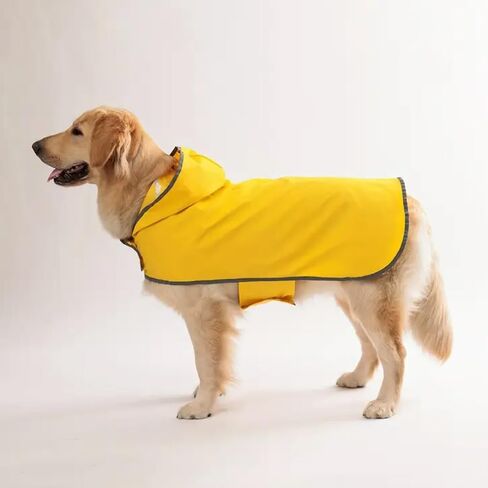 Pet Raincoat–Waterproof & Breathable Reflective One-Piece Clothing for Cats and Dogs, Perfect for Rainy Days Comfortable and Stylish XL in Saudi Arabia