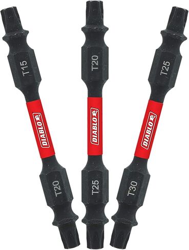 Diablo 2-1/2" Double-End Phillips, Square and Torx Drive Bit Assorted Pack (3Pc) in Saudi Arabia