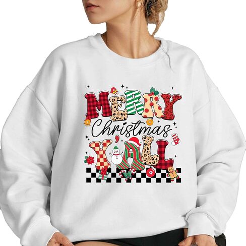 سويت شيرت Merry Christmas Y'all، قميص Merry Christmas Yall، قمصان Merry Cute Family المتوافقة مع عيد الميلاد in Saudi Arabia
