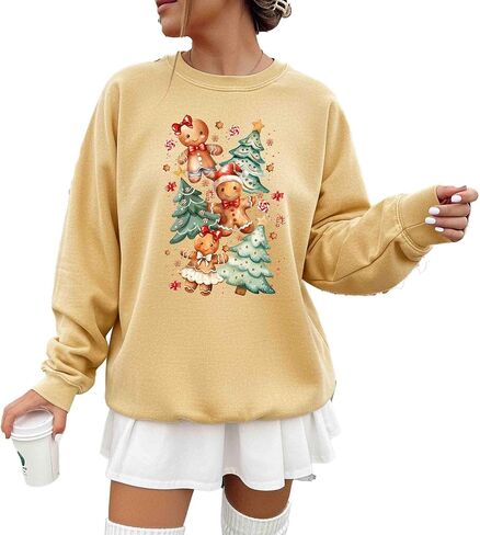 Comfort Colors, Coquette Gingerbread Sweatshirt, Holiday Season Shirt, Christmas Tree Shirt, Cookie Shirt, Christmas Gift in Saudi Arabia
