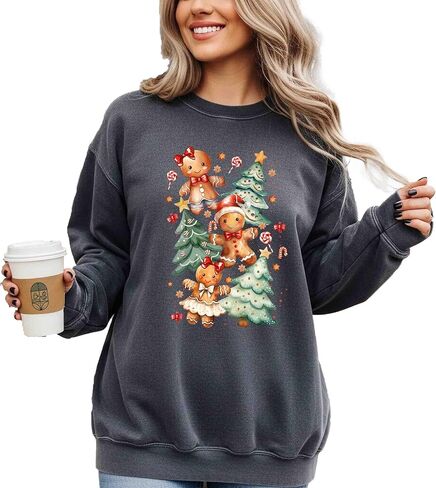 Comfort Colors, Coquette Gingerbread Sweatshirt, Holiday Season Shirt, Christmas Tree Shirt, Cookie Shirt, Christmas Gift in Saudi Arabia