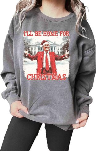 Comfort Colors, I'll Be Home for Christmas Sweatshirt & Shirt, Christmas D. o nald T. r ump, Family Christmas Shirt, Christmas Republican Shirt, Christmas Party in Saudi Arabia