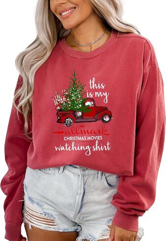 Comfort Colors, Christmas Movie Watching Sweatshirt Hoodie, Funny Cute Holiday Xmas, Christmas Gift, Christmas Movies Sweatshirt in Saudi Arabia