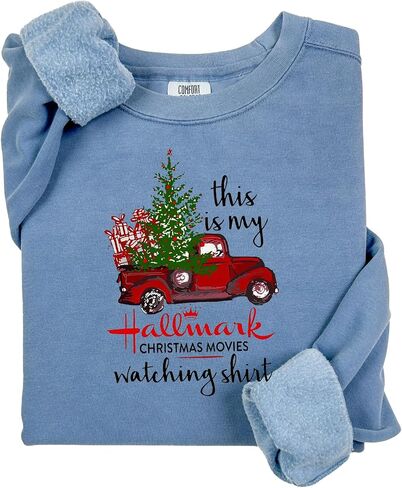 Comfort Colors, Christmas Movie Watching Sweatshirt Hoodie, Funny Cute Holiday Xmas, Christmas Gift, Christmas Movies Sweatshirt in Saudi Arabia