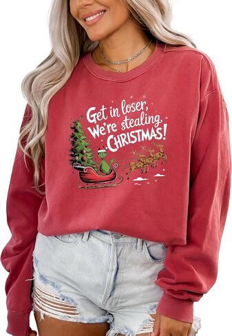 Comfort Colors, Funny Christmas Sweatshirt, Christmas Tree Sweater, Christmas Gift, Funny Christmas Party Shirt in Saudi Arabia