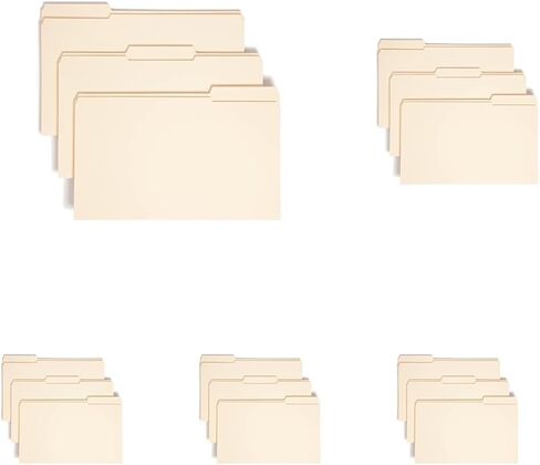 Smead File Folders, Reinforced 1/3-Cut Tab, 1-1/2" Expansion, Legal Size, Manila, 50 Per Box (15405) in Kuwait