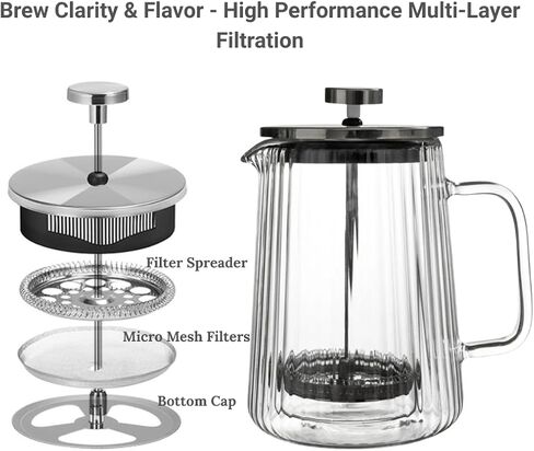 Coffee & Cheers Gift Bundle – Elegant French Press with Hand -Blown Champagne Flutes in Saudi Arabia