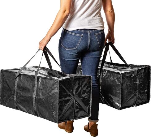 BAG-THAT! 10 Moving Bags, Heavy Duty Extra Large Stronger Handles Wrap Around bag Storage Totes Zippered Reusable Moving Supplies Clothes Attic Sports Garage Travel College in Saudi Arabia