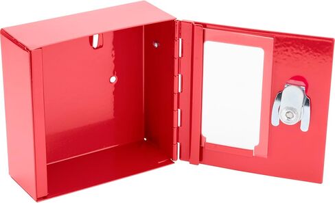 Barska Red Key Lock Breakable Glass Window Alarm Emergency Key Storage Lock Box with Attached Hammer for Home and Business in Kuwait