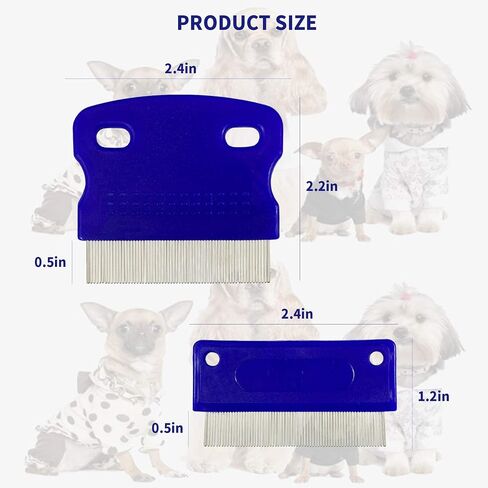 2 Pcs Pet Combs,Cat Comb,Pet Grooming Tools,Tear Stain Remover Comb in Saudi Arabia