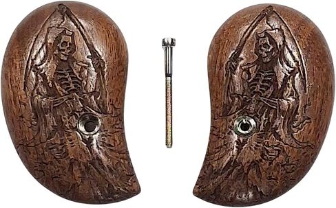 Walnut Grim Reaper Standard Bond Arms Derringer Grips (Stinger Narrow Frame) in Saudi Arabia
