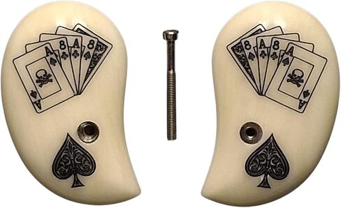 Faux Ivory Dead Man's Hand Standard Bond Arms Derringer Grips (Stinger Narrow Frame) in Saudi Arabia