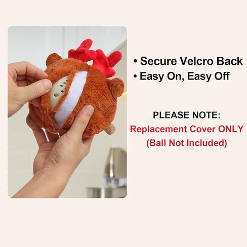 Senneny Christmas Dog Toys, Interactive Dog Toys Reindeer, Random Path Electric Automatic Moving and Rolling Dogs Toy, Motion-Activated Dog Ball with Plush Cover USB Rechargeable in Saudi Arabia