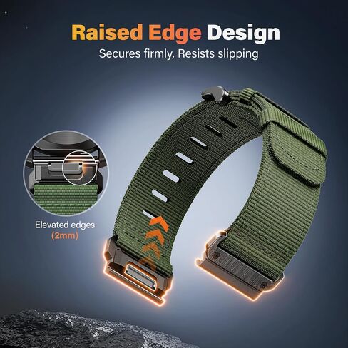 متوافق مع Garmin Fenix ​​5X/7X/Tactix 7 pro، سوار ساعة Quickfit من النايلون مقاس 26 مم لـ Garmin Fenix ​​3/3 HR، Fenix ​​5X Plus/6X/6X Pro/Tactix/Descent MK1/D2 Delta PX/D2 Charlie، أسود in Kuwait