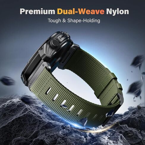 متوافق مع Garmin Fenix ​​5X/7X/Tactix 7 pro، سوار ساعة Quickfit من النايلون مقاس 26 مم لـ Garmin Fenix ​​3/3 HR، Fenix ​​5X Plus/6X/6X Pro/Tactix/Descent MK1/D2 Delta PX/D2 Charlie، أسود in Kuwait