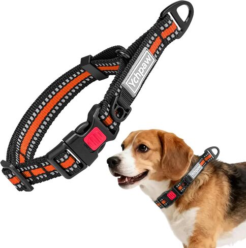 Martingale Collar for Dogs Reflective Collar with Quick Release Buckle, Adjustable Nylon Collars for No Slip Dog Collar, Blue, M in Saudi Arabia