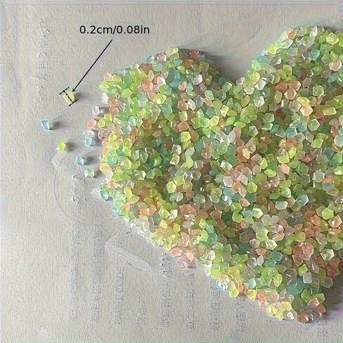 4000pcs Glow-in-The-Dark Fish Stones for Outdoor Garden & Aquarium Decor for Pathways, Weddings, Christmas, and Nighttime Landscaping, Garden Pathway Decor in Saudi Arabia
