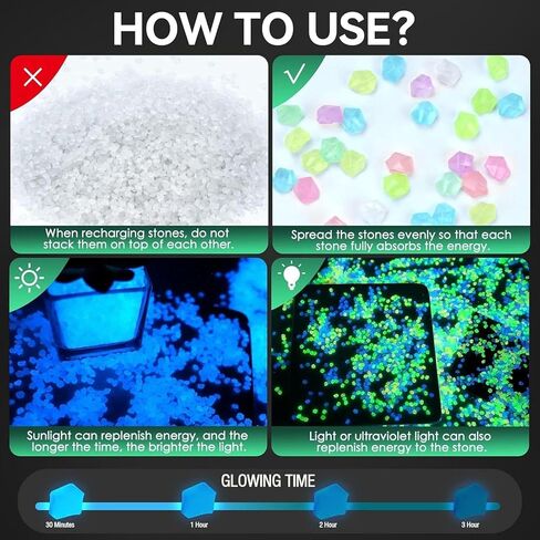 4000pcs Glow-in-The-Dark Fish Stones for Outdoor Garden & Aquarium Decor for Pathways, Weddings, Christmas, and Nighttime Landscaping, Garden Pathway Decor in Saudi Arabia