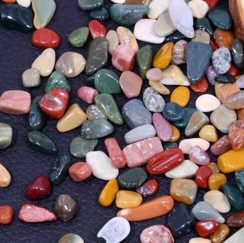 100g Natural Unpolished River Stones Smooth Colorful Gravel for Aquarium Substrate and Landscape Decor Fish Tank Terrarium Ponds in Saudi Arabia