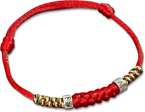 LADY Wan Handmade Protection Red String Bracelet with 925 Sterling Silver Beads in Saudi Arabia
