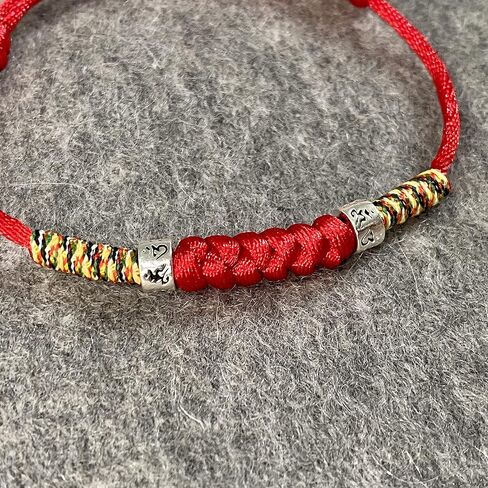 LADY Wan Handmade Protection Red String Bracelet with 925 Sterling Silver Beads in Saudi Arabia