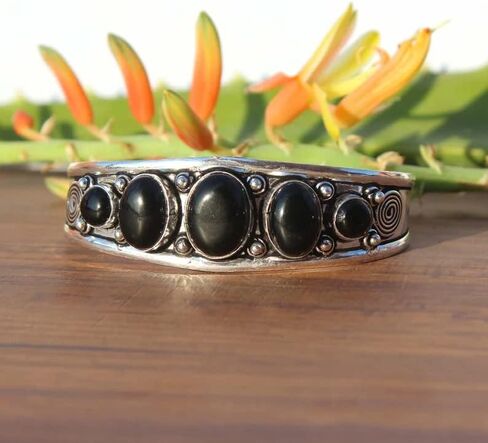 turquoise bangle, cuff bangle, 925 sterling silver bangle, sleep Beauty" Gift For Her/Him, Tennis Bracelet, boho style, Unique Jewelry, Victorian Jewelry, Bohemian Bracelet in Saudi Arabia