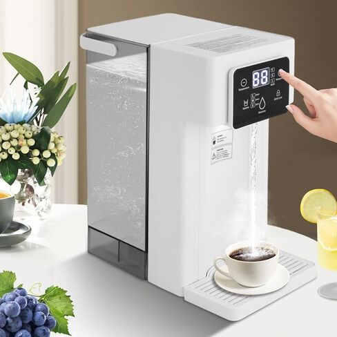 Instant Hot Water Dispenser with Child Lock, 3L/0.79gal Desktop Water Dispenser 1500W Electric Kettle with Adjustable Temperatures & 3 Water Outputs, 3.28ft Cord, Water Tank for Office/Home (White) in Kuwait