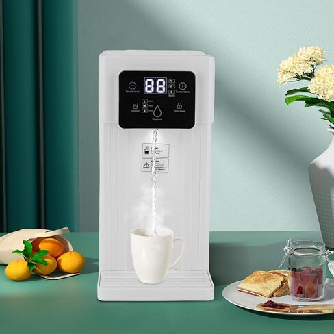 Instant Hot Water Dispenser with Child Lock, 3L/0.79gal Desktop Water Dispenser 1500W Electric Kettle with Adjustable Temperatures & 3 Water Outputs, 3.28ft Cord, Water Tank for Office/Home (White) in Kuwait