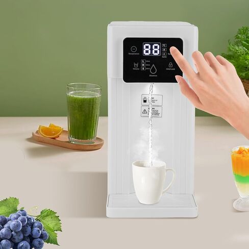 Instant Hot Water Dispenser with Child Lock, 3L/0.79gal Desktop Water Dispenser 1500W Electric Kettle with Adjustable Temperatures & 3 Water Outputs, 3.28ft Cord, Water Tank for Office/Home (White) in Kuwait