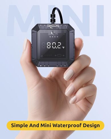 ميزان حرارة حوض السمك غاطس، موازين حرارة رقمية لخزان الأسماك مع USB للخزان الزجاجي، مقياس درجة حرارة أحواض السمك ±1℉ دقيق، مناسب للأسماك أو السلاحف أو المياه المالحة أو المياه العذبة، سلك طاقة بطول 6.56 قدم in Kuwait