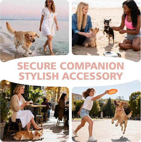 Waterproof Dog Collar, Easy Clean & Odor-Proof Soft PVC Collar with Corrosion Resistant Metal Buckle for Water Dogs, Adjustable 11-15 inches for Medium to Small Dogs in Saudi Arabia