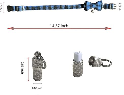 Pet Butterfly Bow Tie Red Black 1 Pcs, and Anti Loss Small Pendant 1 Pcs, Pet If Lost Can Found in Saudi Arabia