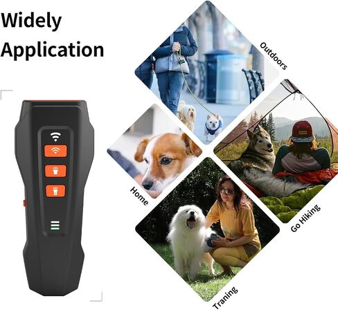 No Bark Ultra Anti Barking Device Dog,Nobark Ultra Dog Training Tool,3 Levels Rechargeable with Flashlight,for Large Medium Small Dogs Indoor & Outdoor (Black) in Kuwait