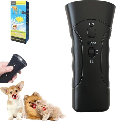 Anti Barking Device,Ultrasonic Dog Bark Deterrent & Trainer,Pet Training Tool with Light,3 Training Modes,Stop Bad Behavior,Sonic Emitter for Puppies & Dogs in Saudi Arabia