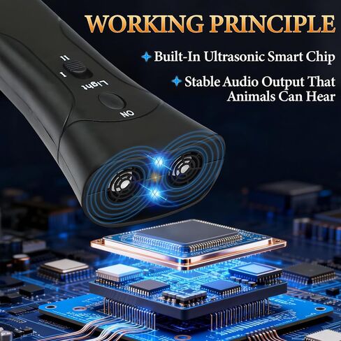 Anti Barking Device,Ultrasonic Dog Bark Deterrent & Trainer,Pet Training Tool with Light,3 Training Modes,Stop Bad Behavior,Sonic Emitter for Puppies & Dogs in Saudi Arabia