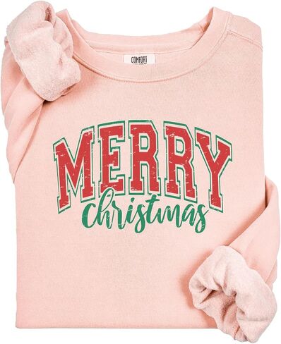 Comfort Colors, Retro Merry Christmas Sweatshirt, Merry Christmas Family Sweatshirt, Womens Christmas, Holiday Sweater, Merry Christmas Gift in Saudi Arabia